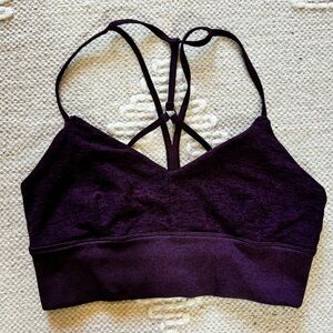 Alo Yoga Bra *altered* size medium dark purple color